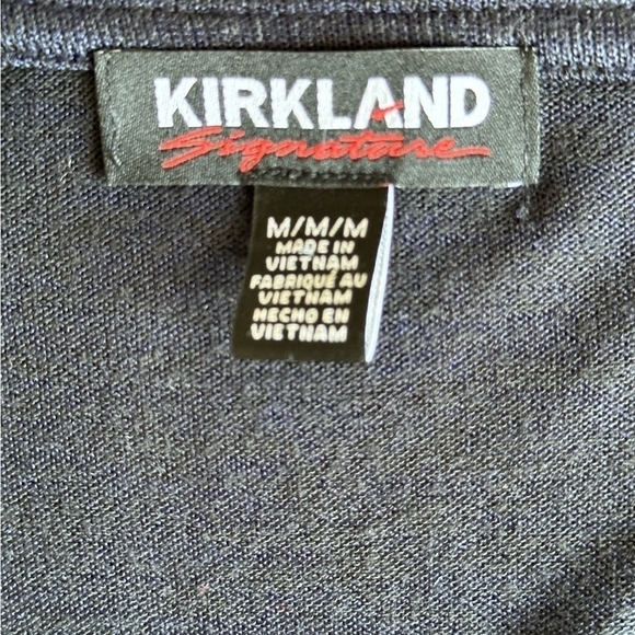 Women’s Pullover Kirkland Sweater V-Neck Side Slits Blue Sweater Long Sleeve Top - Picture 6 of 6